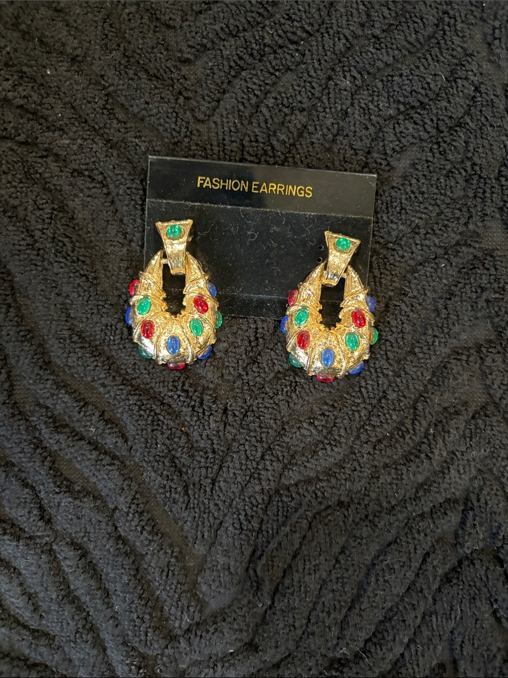 Gold Multi-Color Teardrop